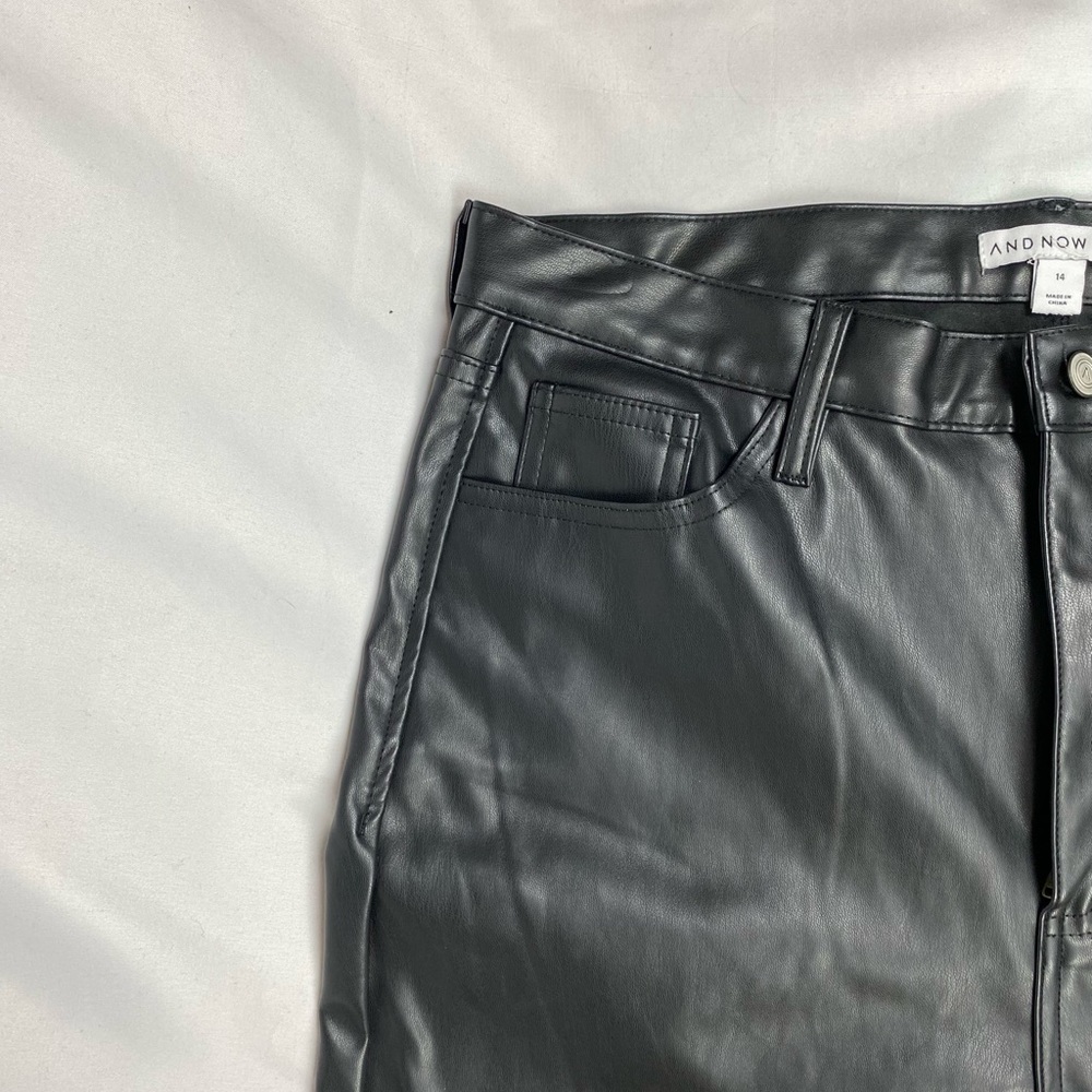 Brand New  And Now This Faux Black Pants Size 14